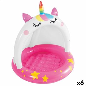 Pataugeoire gonflable pour enfants Intex Chat Licorne 45 L 101 x 102 x 102 cm (6 Unités)