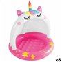 Pataugeoire gonflable pour enfants Intex Chat Licorne 45 L 101 x 102 x 102 cm (6 Unités)