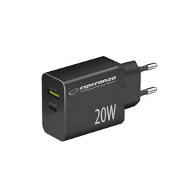 Chargeur mural Esperanza EZC105K Noir