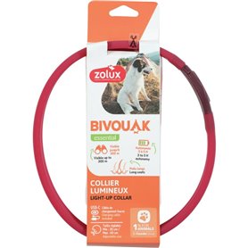 Collier pour Chien Zolux BIVOUAK LED Rouge 60 cm 30 cm