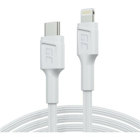 Câble USB Green Cell KABGC31W Blanc 30 cm