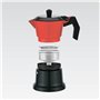 Cafetière Italienne Feel Maestro MR-1657-6 Noir Rouge Aluminium 300 ml 6 Tasses
