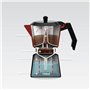 Cafetière Italienne Feel Maestro MR-1657-9 Noir Rouge Aluminium 450 ml 9 Tasses