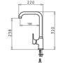 Kitchen Tap Pyramis 090 923 138 Vanille