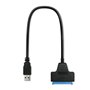 Adaptateur USB vers SATA pour Disque Dur Qoltec 51855 Noir