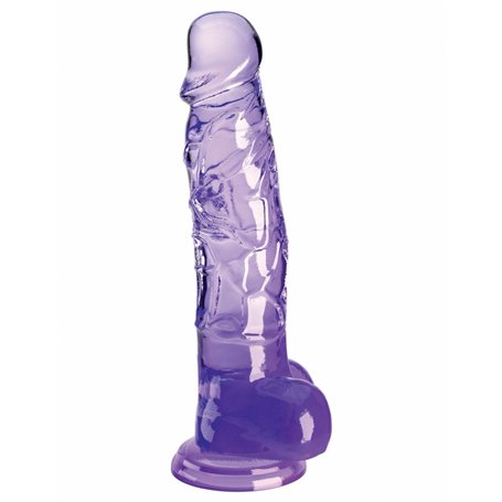 Gode réaliste Pipedream King Cock Clear TPE Violet