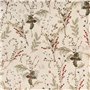 Nappe enduite antitache Belum Christmas Mistletoe Rouge Vert Naturel 100 x 140 cm