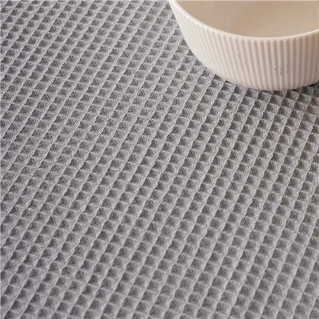 Chemin de Table Belum Waffle Gris 45 x 140 cm