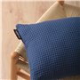 Housse de coussin Belum Waffle Bleu 50 x 50 cm