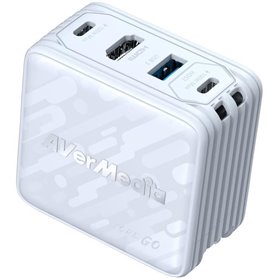 Chargeur GaN - AVERMEDIA - 100W avec Sortie HDMI 4K GC313 Blanc