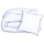 DODO Pack Couette chaude anti-acariens 140x200 cm + 1 oreiller 60x60 cm - Splendeur - Garnissage 100% volupt'air  350gr/m² - Bla