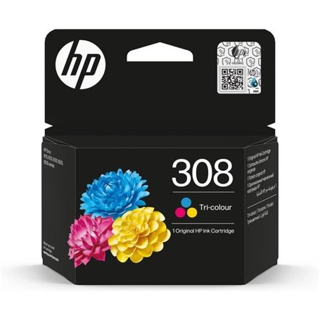 Cartouche d'encre HP 308 authentique tricolore (7FP20UE) pour HP Envy 6110