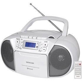 Lecteur CD / Casettes - SENCOR - SPT 3907 W - 4 W - Bluetooth - Blanc