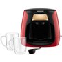 3 L - 500 W - 2 tasses incluses - Rouge