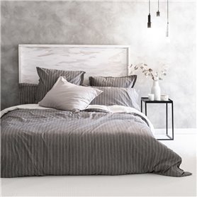 Housse de Couette HappyFriday BASIC Gris Lit 1 persone 180 x 220 cm