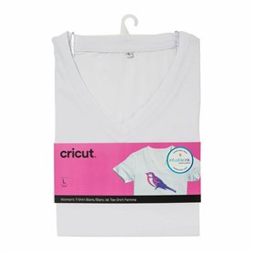 Tee-shirt personnalisable pour Plotter Cricut Women's Blanc (L)