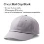 Casquette personnalisable pour plotter de découpe Cricut RETAILER Gris Taille unique