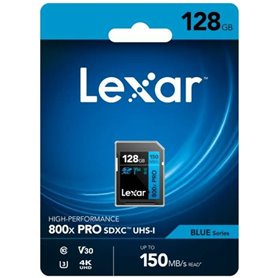 Carte Mémoire Micro SD avec Adaptateur Lexar LSD0800P128G-BNNNG 128 GB