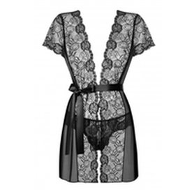 Blouse Obsessive Alluria peignoir Noir L/XL