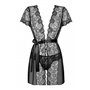 Blouse Obsessive Alluria peignoir Noir L/XL