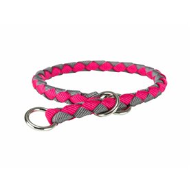 Collier de dressage Trixie Cavo Graphite Fuchsia S/M 35-41 cm