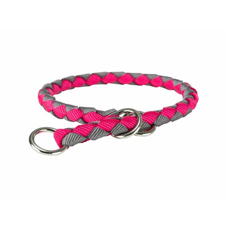 Collier de dressage Trixie Cavo Graphite Fuchsia L/XL 52-60 cm