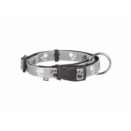 Collier pour Chien Trixie Silver Reflect Noir Gris S/M 30-45 cm