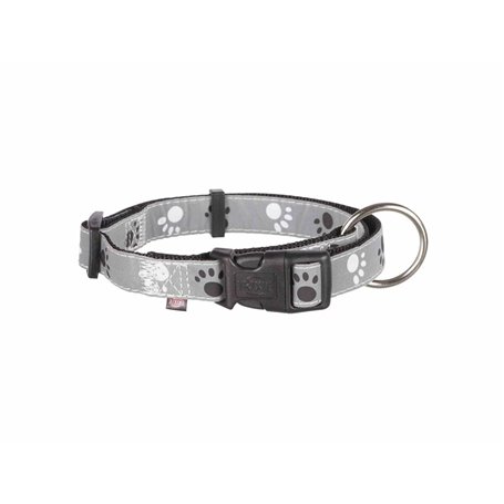 Collier pour Chien Trixie Silver Reflect Noir Gris L/XL 40-65 cm