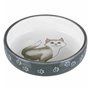 Mangeoire pour chats Trixie Blanc Gris