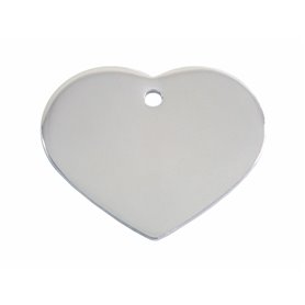 Plaque d'identification Imarc Heart Argenté
