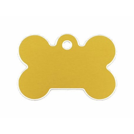 Plaque d'identification Imarc Bone Jaune Doré