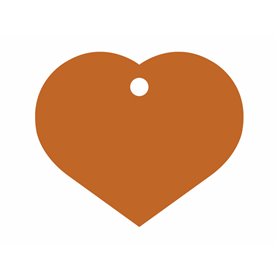 Plaque d'identification Imarc Heart Orange