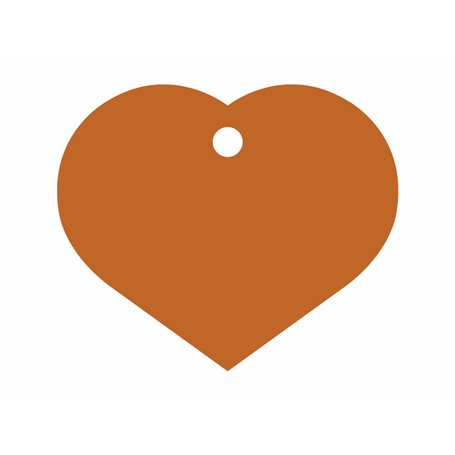 Plaque d'identification Imarc Heart Orange