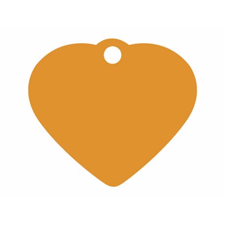 Plaque d'identification Imarc Heart Orange