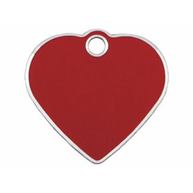 Plaque d'identification Imarc Heart Rouge