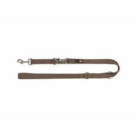 Laisse réglable pour chien Trixie Premium Noisette L/XL