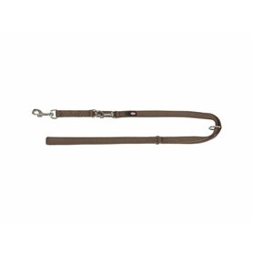 Laisse réglable pour chien Trixie Premium Noisette M/L