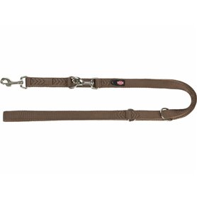Laisse réglable pour chien Trixie Premium Noisette L/XL