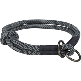 Collier d'entraînement pour chiens Trixie Soft Rope Noir Gris M 45 cm