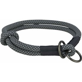 Collier d'entraînement pour chiens Trixie Soft Rope Noir Gris XS/S 30 cm