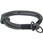 Collier d'entraînement pour chiens Trixie Soft Rope Noir Gris S 35 cm