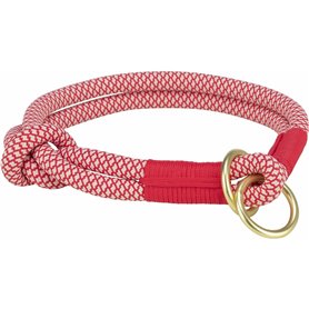 Collier d'entraînement pour chiens Trixie Soft Rope Rouge Crème S/M 40 cm