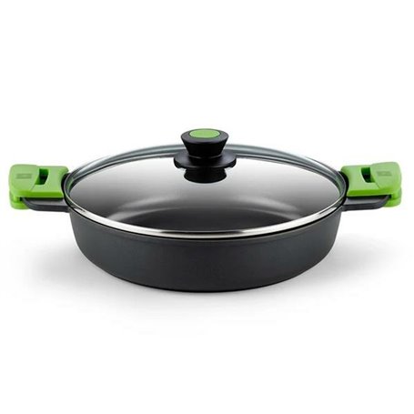 Casserole avec Couvercle BRA PRIOR Noir Aluminium 2