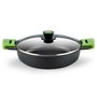 Casserole avec Couvercle BRA PRIOR Noir Aluminium 2