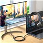 Câble USB-C vers HDMI Silver HT LOGAN Noir