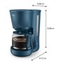 Cafetière goutte à goutte Philips HD7411/70 Bleu 1,3 L