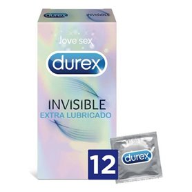 Préservatifs Invisibles Extra Lubrifiés Durex Invisible (12 uds)