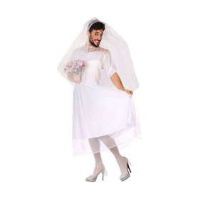 Déguisement pour Adultes Blanc Robe de mariée (2 Pièces)