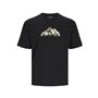 T-shirt à manches courtes homme Jack & Jones JCOMOUNTAIN LOGO TEE SS CREW NECK 12262220 Noir