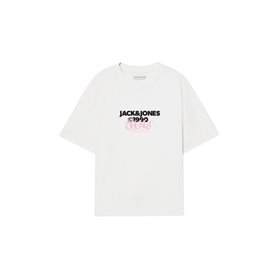 T-shirt à manches courtes homme Jack & Jones JORBUSHWICK TEE SS CREW NECK FST 12263939 Blanc